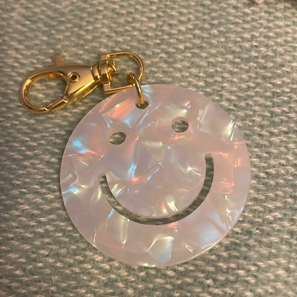 Smiley Face Key Ring